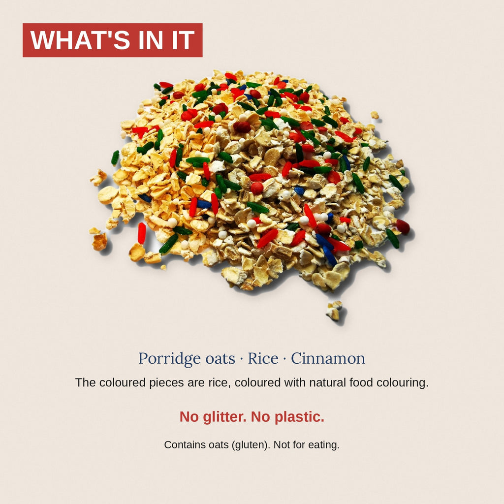 What is in Magical Reindeer Food - oats and rice coloured with natural food colouring