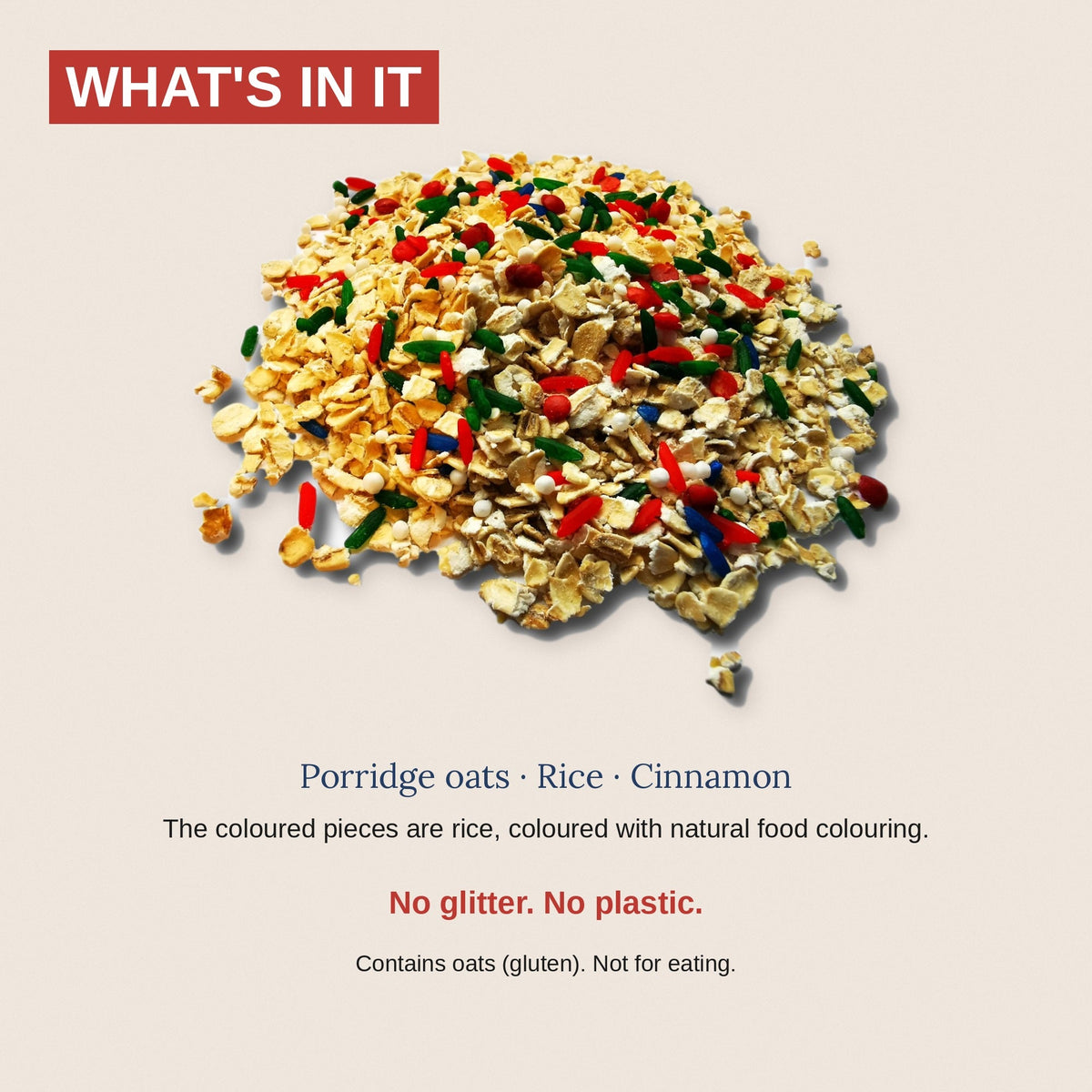 What is in Magical Reindeer Food - oats and rice coloured with natural food colouring