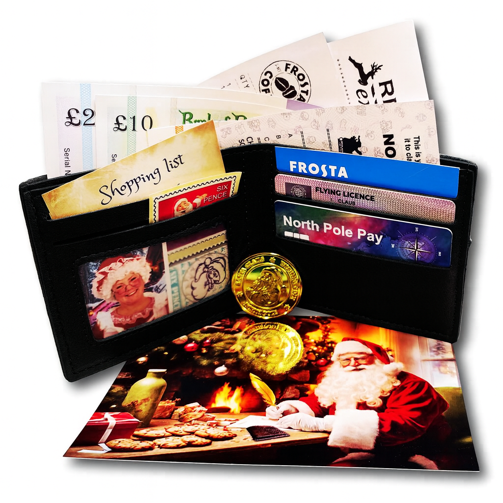 Santa's Lost Black Wallet (NO NORTH POLE LOGO, NO BONUS GIFT)