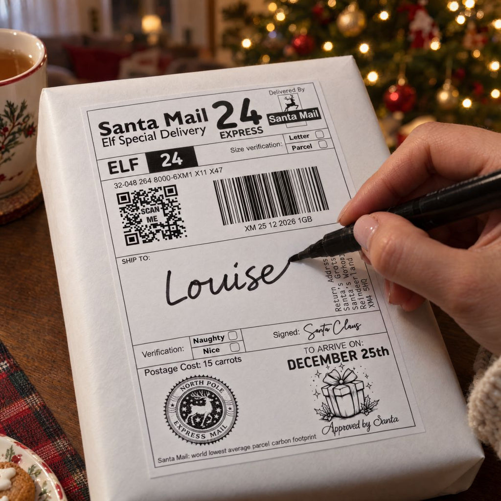 Santa Mail Present Labels (Pack of 10)