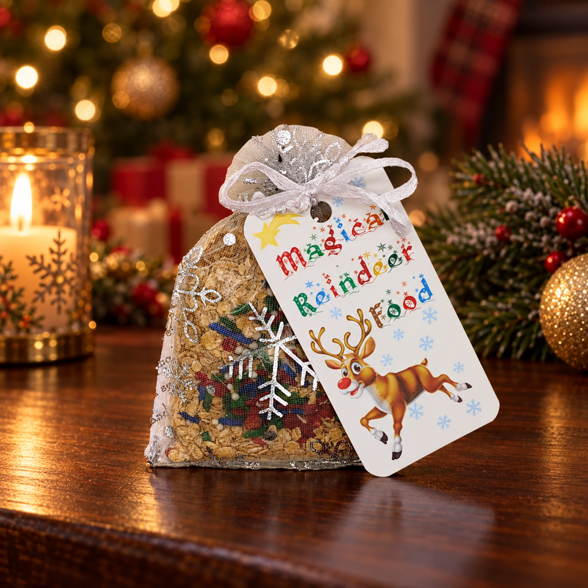 Magical Reindeer Food — Premium Organza Bag