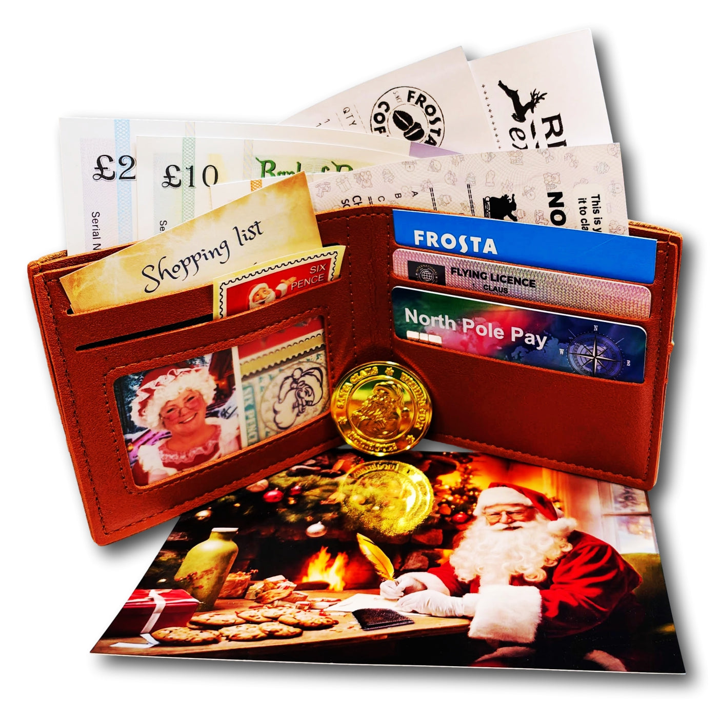 Santa's Lost Ginger Wallet (NO NORTH POLE LOGO, NO BONUS GIFT)